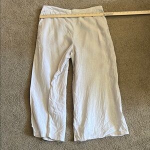 Tahari, Tan Linen Pants